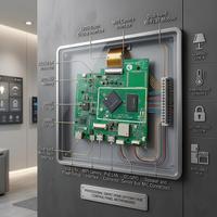 Placa Inteligente Rockchip RK3566 de Cuatro Núcleos Compatible con Android Debian OS KNX RS485 RS232 Placa Base de Control de Automatización Integrada para el Hogar