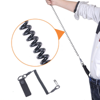 Cordon élastique anti-perte, sangle de sécurité décontractée à ressort pour porte-clés, lampe de poche, cordon rétractable, accessoire de chasse en plein air