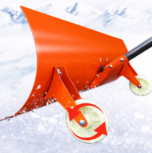 Pousse-neige portable avec poignée réglable, lame en acier de 50 pouces de large, pelle à neige pour allée, jardin, utilisation hivernale ODGWTO009 - Product Image 5