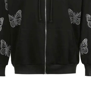 Derniers modèles de sweats à capuche avec strass, style streetwear, vente en gros, sweats à capuche personnalisés pour hommes - Product Image 3