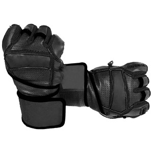 Advanced Leather Strength <b>Training</b> Gloves with Integrated Wrist Support and High Impact Palm Padding for Palm Protection - Product Image 1