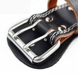 Ceinture de Soutien Professionnelle en Cuir Véritable pour Musculation et Haltérophilie avec Logo Personnalisé pour Équipement de Fitness - Product Image 5