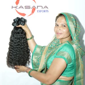 Precio al por mayor de onda Natural Remy humano indio virgen cruda cutícula alineada sin procesar 100% paquete Natural extensiones de cabello humano - Product Image 3