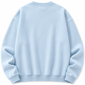เสื้อสเวตเชิ้ตคอกลมทรงปกติสำหรับผู้ชาย WARPRO ผ้าฝ้าย 100% แบบถัก ซักแล้ว ใส่สบาย สีพื้น เหมาะสำหรับฤดูหนาว ระบายอากาศได้ดี - Product Image 2