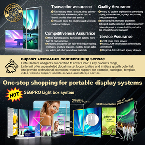 Lintel Tùy Chỉnh Vải Backlit Hiển Thị Nhôm Hồ Sơ Khung Ánh Sáng Hộp Tổ Chức Sự Kiện Vải Quảng Cáo Ánh Sáng Hộp Hiển Thị Lightbox Gian Hàng - Product Image 3