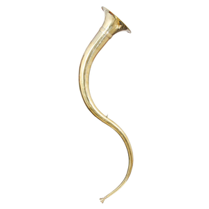Corne de chasse vintage en laiton, corne de signalisation traditionnelle pour la décoration cérémonielle et la décoration intérieure - Product Image 2
