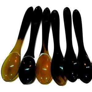 ช้อนทำจากเขาควาย สีธรรมชาติ เป็นมิตรกับสิ่งแวดล้อม ใช้กับเครื่องล้างจานได้ ดีไซน์ปรับแต่งได้ สำหรับใช้ในบ้าน ร้านอาหาร งานแต่งงาน - Product Image 4