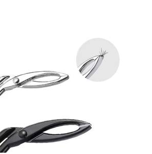 Pinzas de Belleza Portátiles de Acero Inoxidable con Mango de Tijera, Pinzas para Pestañas con Punta Puntiaguda para Hombres y Mujeres - Product Image 3