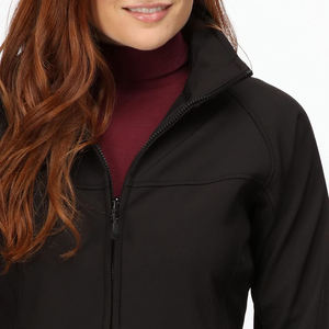 Veste bomber en toile imperméable personnalisée pour femmes IRSA SPORTS, logo uni, coupe-vent d'hiver, décontractée avec poignets côtelés - Product Image 3