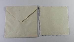 High Quality Custom Personal 250 Gsm Deckled Edge Card With Matching Envelop Recycled Handmade Paper From Cotton Fiber - Product Image 4