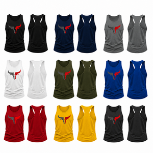 Débardeur Stringer personnalisé pour homme, léger, respirant, séchage rapide, coupe ajustée, sans manches, pour musculation, gym, entraînement, fitness - Product Image 2
