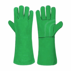 Gants de soudage en cuir de vachette renforcé, résistants à la chaleur et aux étincelles, pour la sécurité industrielle, la lutte contre les incendies, le barbecue et la manipulation du bœuf - Product Image 4