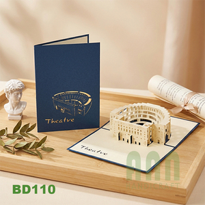 Cartes de vœux de Thanksgiving en papier souvenir 3D faites à la main, écologiques, recyclables, de haute qualité, avec paysage de théâtre pop-up - Product Image 4