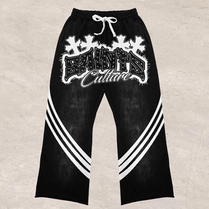 ชุดเซ็ตสเวตแพนท์ผ้าคอตตอนเนื้อหนา 420 กรัม สไตล์สตรีทแวร์ ลุคย้อนยุค ซักย้อมสีแบบแอซิดวอช ระบายอากาศได้ดี ซิปหน้า เอวสองชั้น สำหรับผู้ชาย ใส่ได้ในฤดูหนาว - Product Image 3