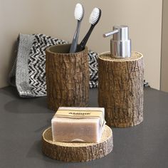 Juego de Baño de Madera Contemporáneo para Suministros de Baño de Hotel, Decoración de Casas de Huéspedes y Proyectos de Hospitalidad Premium - Product Image 3