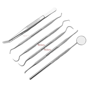 Instruments chirurgicaux dentaires professionnels : Curettes Gracey, Détartreur à faucille Hu-Friedy, Ensemble de 7 instruments - Product Image 5