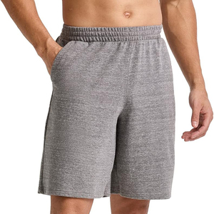 Pantalones Cortos Bermuda de Algodón Gris para Hombre 2026, Cintura Media/Elástica, Estilo Casual, Transpirables, de Secado Rápido, Tejido de Punto, Color Sólido, Estilo Urbano - Product Image 5