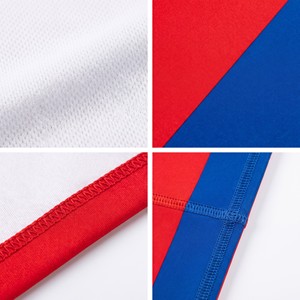 ชุดเสื้อฟุตบอลทีมสีบล็อกสไตล์เรโทรแบบกำหนดเอง แขนสั้น ยูนิเซ็กซ์ ผ้าโพลีเอสเตอร์ 100% ระบายเหงื่อได้ดี สำหรับผู้ใหญ่ทุกคน - Product Image 6