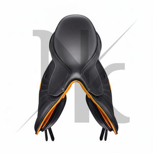 Silla de doma de cuero de vaca premium con estructura de madera para salto ecuestre, cómoda, productos de equitación inglesa de la India - Product Image 4