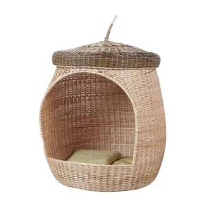 Meilleur choix : Tente de jeu Wigwam en rotin naturel pour enfants, tipi en osier, maisonnette pour tout-petits, intérieur/extérieur, style bohème - Product Image 2