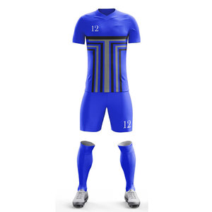 Conjunto de Uniforme de Fútbol de Secado Rápido, Manga Corta, Poliéster/Spandex, Conjuntos de Uniformes Deportivos Personalizados, Conjunto de Camiseta de Fútbol para Adultos - Product Image 2