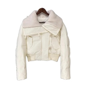 แจ็คเก็ตบอมเบอร์กันหนาวมีซิป, แจ็คเก็ตหนังแกะมีซิปกันหนาวผ้าโพลีเอสเตอร์100% สีชมพูแบบเกาหลีเนื้อผ้าระบายอากาศได้ดีกันน้ำแฟชั่นสีพื้น - Product Image 6