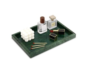 Plateau en marbre de fabrication OEM au design minimaliste pour le service en cuisine, le rangement dans la salle de bain et l'organisation de la maison - Product Image 1