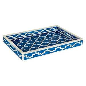 Handmade Bone Inlay Modern Luxury Serving Tray Green Decorative Dishwasher Safe <b>Mirrored</b> Finish for <b>Coffee</b> <b>Table</b> Ottoman - Product Image 4