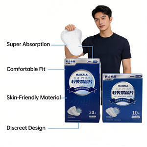 Serviettes hygiéniques confortables pour hommes, absorbantes, fines et légères, pour incontinence légère, pour adultes. - Product Image 1