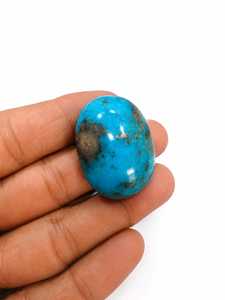 Lot de cabochons ovales en turquoise naturelle bleue pour la fabrication de bijoux pour femmes, qualité supérieure, meilleur prix, pierre de naissance, cabochon ovale. - Product Image 1