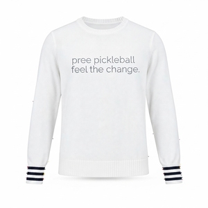 Sweat-shirt de sport à col rond pour pickleball, respirant, protection UV, séchage rapide, régulation thermique, 100% polyester, jersey athlétique - Product Image 2