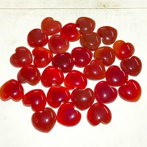 Piedra Preciosa de Ónix Rojo Natural en Forma de Corazón, Cristal Tallado en Forma de Corazón, Cabujón Plano para Reiki, Sanación y Joyería - Product Image 4