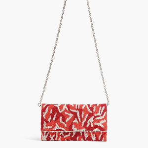 Elegantes Bolsos de Mano de Algodón Hechos a Mano con Cuentas para Mujer, Bolsos de Noche Ligeros y Compactos para Bodas - Product Image 1