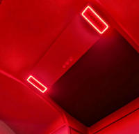 Panneau lumineux LED personnalisé bicolore pour l'intérieur des camions, 30 pièces 5050 blanc, 36 pièces 2835 rouge, LED 12V 24V DC, module LED intérieur en aluminium PCB