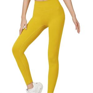 Leggings de Yoga Personalizados con Logotipo, Ecológicos, Tejidos, de Secado Rápido, Ligeros, Transpirables, Casuales, de Cintura Media, Sin Costuras, para Mujer - Product Image 1