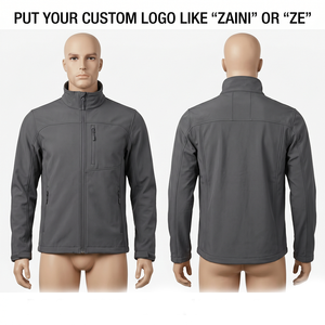 เสื้อแจ็คเก็ต ZAINI ZI-148 สำหรับผู้ชาย รุ่นฤดูใบไม้ร่วง มีฮู้ด คอตั้ง ผ้า softshell น้ำหนัก 220 กรัม ผลิตจากโพลีเอสเตอร์ เป็นมิตรต่อสิ่งแวดล้อม ระบายอากาศได้ดี กันลม ปิดด้วยซิป - Product Image 1