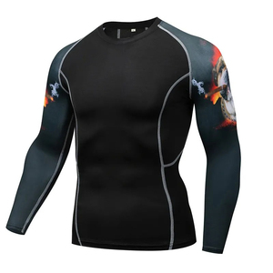 Camiseta de Compresión de Manga Larga de Alto Rendimiento, Ropa Deportiva Transpirable y Ligera - Product Image 1