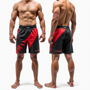 Shorts de combat MMA personnalisés extensibles, shorts de grappling BJJ sublimés pour hommes - Équipement d'entraînement d'arts martiaux en gros - Product Image 1