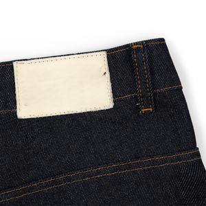 Jean baggy noir en denim de qualité supérieure pour homme, coupe décontractée, en coton rigide, jambe arrondie, effet empilé à la cheville, délavé - Product Image 6
