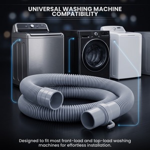 Manguera de Desagüe para Lavadora Semiautomática, Flexible y Duradera, Tubo de Descarga de Agua de Repuesto para Lavadoras de Doble Tina - Product Image 1
