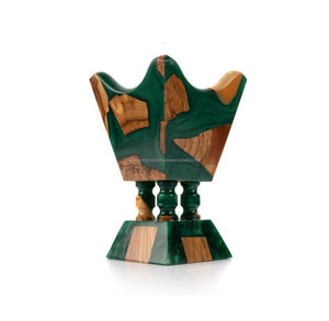Wholesale Price Wood Resin Incense <b>Burner</b> Home Decor <b>Oud</b> Holder Custom Logo Wood Resin Mubakhar Moroccan Style Bakhoor <b>Burner</b> - Product Image 1