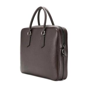 Bolsos y estuches para portátiles de cuero de color marrón, forma rectangular, con asas, ligeros, precio asequible, bolsos de oficina de cuero genuino. - Product Image 2