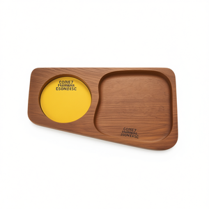 ถาดเสิร์ฟไม้พิมพ์ลาย ทนทาน สำหรับชา กาแฟ ขนม อาหารเช้า ถาดตกแต่งห้องครัว - Product Image 2