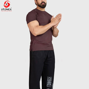 Camiseta Deportiva de Punto Personalizada para Hombre, Transpirable, de Secado Rápido, Ropa Deportiva, Camiseta de Entrenamiento Atlético, Proveedor OEM, Impresión de Logotipo Personalizado - Product Image 2