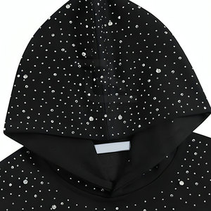OEM Service Top Selling Best Design Men Rhinestone <b>Hoodies</b> Basics <b>Lightweight</b> Comfortable Men Rhinestone <b>Hoodies</b> - Product Image 3