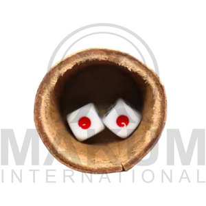 handmade leather <b>dice</b> cup in brown colour for <b>dice</b> games Handmade Embossed Custom logo - Product Image 4