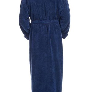 Custom Logo High Quality Luxury Flannel Absorbent Breathable Long Sleeve 220g <b>Bathrobe</b> Unisex Plus Size Thermal Hood 100% Cotton - Product Image 5