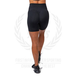 Shorts de sport pour femme, effet push-up fessier, réversibles, en Spandex/Nylon, taille haute élastique, avec fronces naturelles de 4,5 pouces, pour yoga et entraînement - Product Image 2