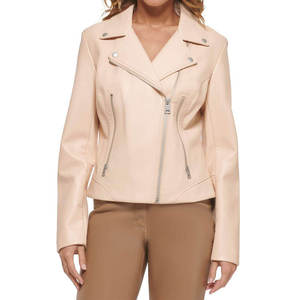 Ropa de Moda Urbana para Mujer, Chaqueta de Cuero, Chaquetas de Tallas Grandes, Chaqueta Corta de Cuero para Mujer - Product Image 1