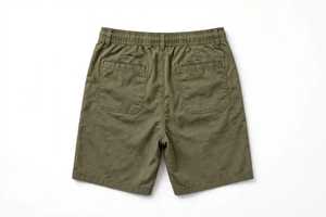Shorts décontractés de plage pour hommes vert olive, séchage rapide, taille mi-haute élastique, imprimé tribal en relief, motif 'Stay Focused' - Product Image 2